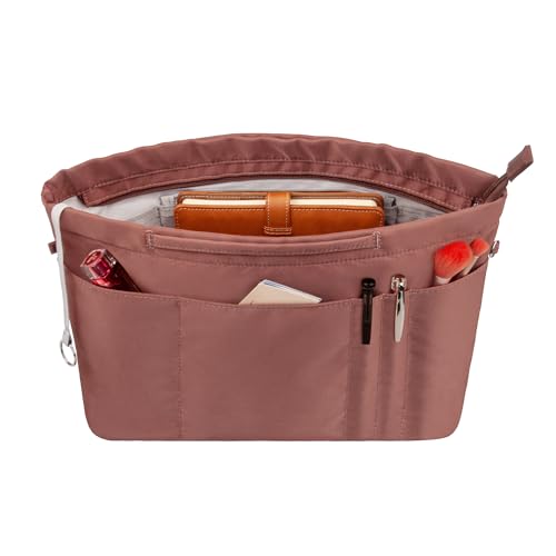 Vercord Purse Insert Organizers for Tote Handbag Bag in Bag with Zipper Liner Bag Organizer for Women 14 pockets - Image 1