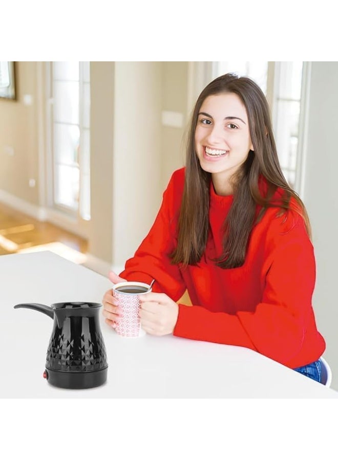 سيليكت غلاية صانعة قهوة تركية كهربائية من الفولاذ المقاوم للصدأ، مانعة للحرق، تسخين متساوي للمشروبات المنزلية، سخان ماء للشاي 500 مل 350 وات - Image 3