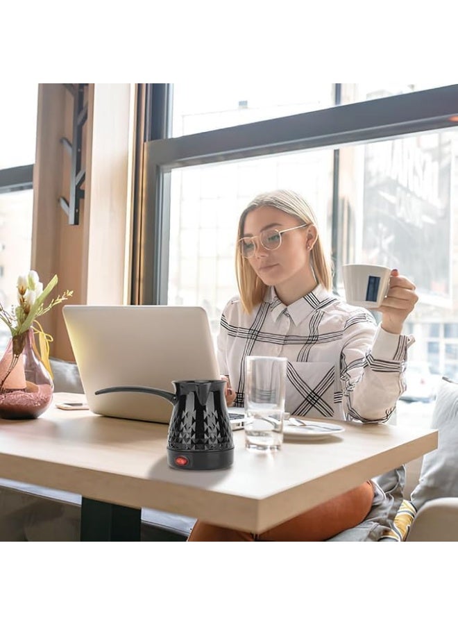 سيليكت غلاية صانعة قهوة تركية كهربائية من الفولاذ المقاوم للصدأ، مانعة للحرق، تسخين متساوي للمشروبات المنزلية، سخان ماء للشاي 500 مل 350 وات - Image 2