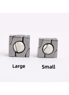 Generic [small Size] Zinc Alloy Unlock Kongming Lock Luban Alloy Educational Toys Nine-chain Educational Unlock Buckle-Color:[small] Key (second Generation Key)  - Image 4