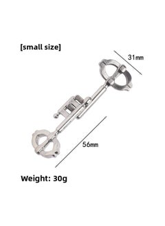 Generic [small Size] Zinc Alloy Unlock Kongming Lock Luban Alloy Educational Toys Nine-chain Educational Unlock Buckle-Color:[small] Key (second Generation Key)  - Image 1