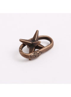 Generic [small Size] Zinc Alloy Unlock Kongming Lock Luban Alloy Educational Toys Nine-chain Educational Unlock Buckle-Color:[small] Key (second Generation Key)  - Image 5