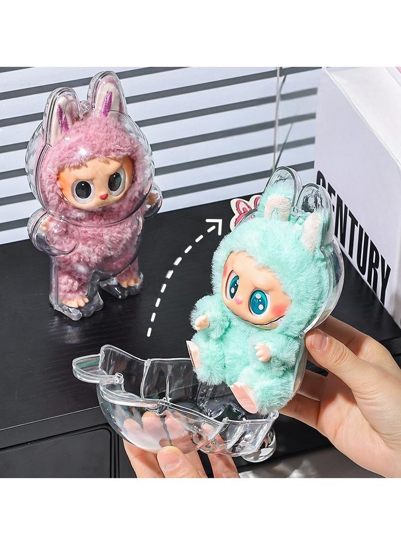 Beauenty Labubu 3st Generation Doll Transparent Protective Cover, Doll Dust Cover, Used to Protect and Display Precious Dolls - Image 2