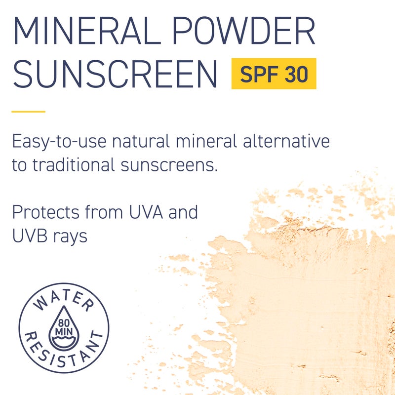 Brush On Block SPF 30 Mineral Powder Sunscreen New Formula, With Niacinamide, Hyaluronic Acid, & Vitamin C, Broad Spectrum, Water Resistant, Translucent, For All Skin Types, Reef Friendly, Mfg in USA - Image 3