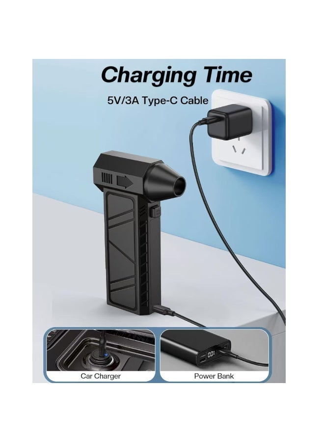 Kannzz 130000RPM Multi-Functional Air Duster & Suction Fan – 4-Speed, 4000mAh Rechargeable, for Cars, Home & Electronics - Image 5