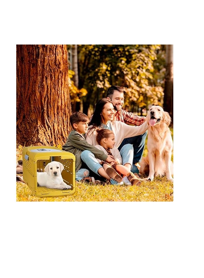 HAPPY PUSS Collapsible Pet Carrier: Airline Approved, Cat Travel Kennel and Dog Crate with Secure Door. Suitable for indoors, outdoors and vehicles, perfect for cats, puppies, and dogs - Image 5