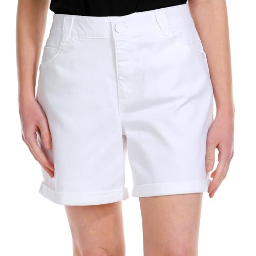 Democracy Women's 7" "Ab Solution Short Shorts, Optic White, 10 - Image 3
