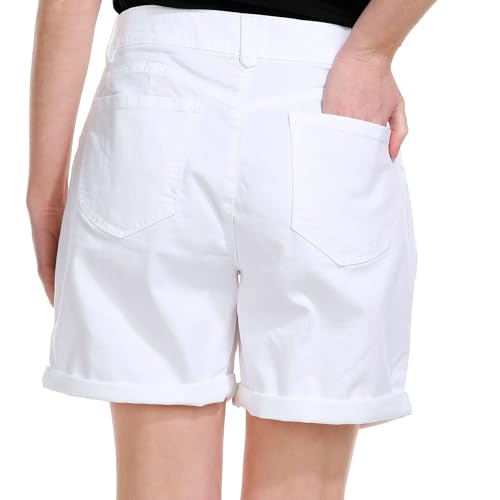 Democracy Women's 7" "Ab Solution Short Shorts, Optic White, 10 - Image 2