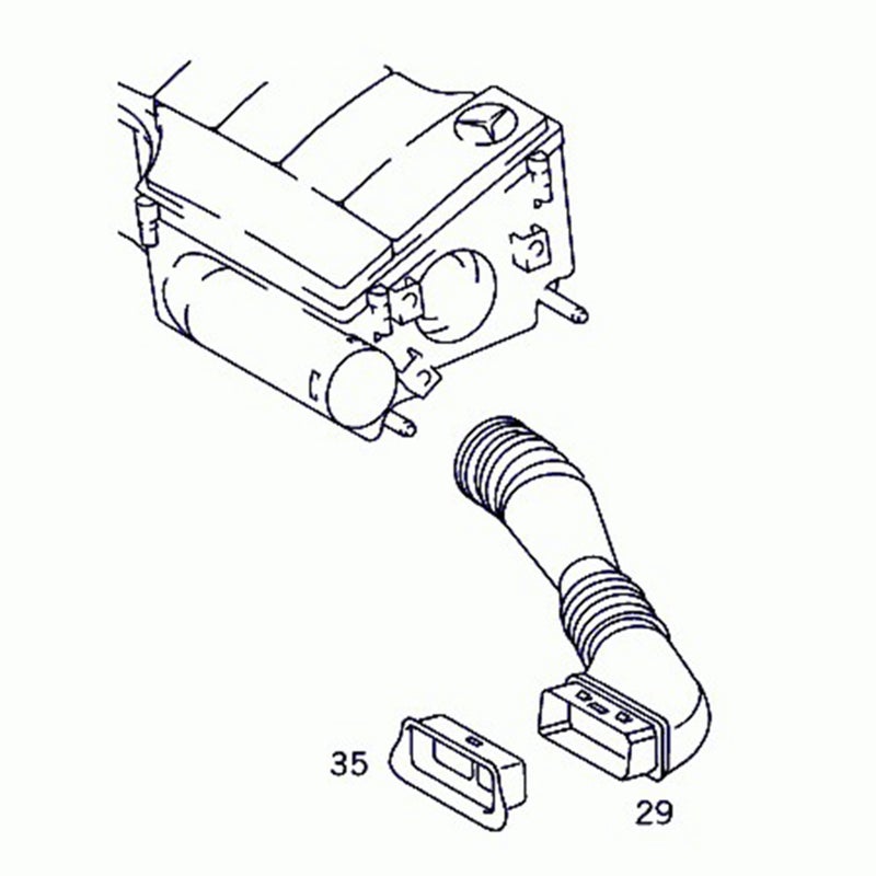 Air Intake Pipe Hose Auto Accessory 1660940487 Fit for AClass W168 19972004 - Image 5