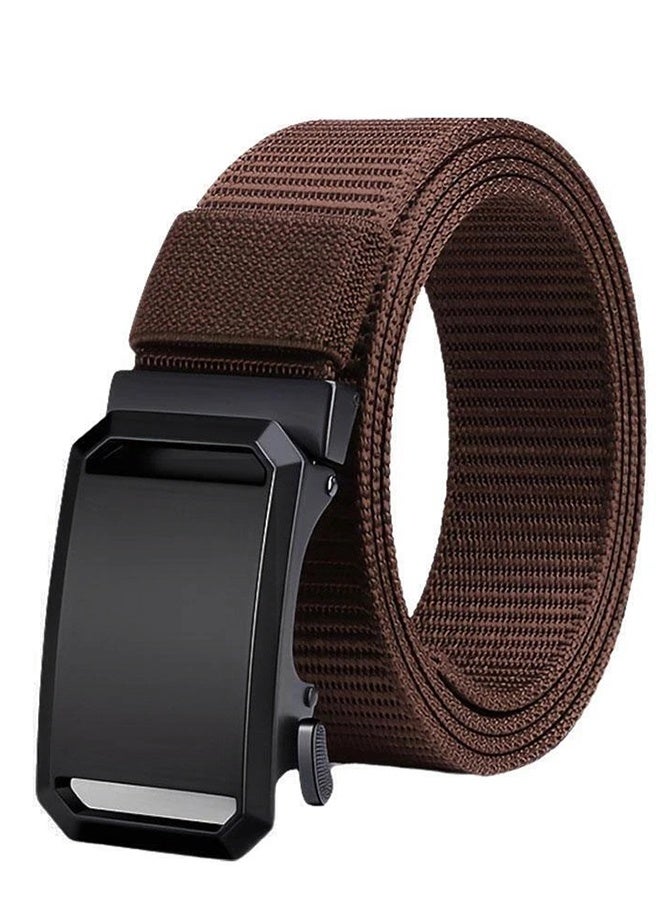 Outdoor Nylon Sports Men's Coffee Grey, Men'S Casual Nylon Belt, Automatic Iron Buckle, Suitable for Outdoor Activities - Image 1