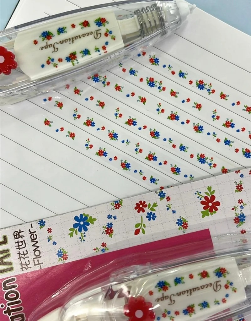 Kağıt Gemi Dükkan Paper Ship Shop Floral Pattern Decoration Tape Tipex / Tipex / Bullet Journal