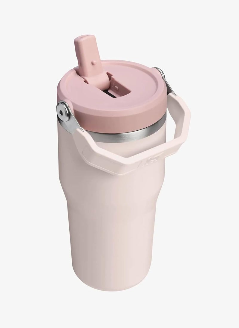 Stanley Ice Flow GO 600ml/20oz Flip Straw Water Bottle - Rose Quartz - Image 2