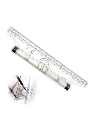 12 Inch Measuring Rolling Ruler Plastic Multifunctional Drawing Parallel Rolling Ruler Circle Arc Drawing Design Rulers for Drawing Parallel Lines Circles - pzsku/ZE7871AAF15C217560591Z/45/_/1698637332/a48753a3-f8cf-44e4-a3d5-ce76153344b2