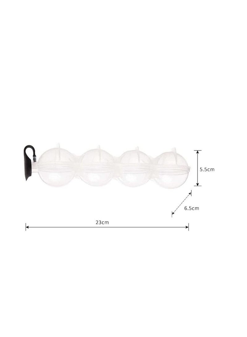 generic Wanhenda Silicone Round 4-hole Ice Ball Hockey Mold Box Tray