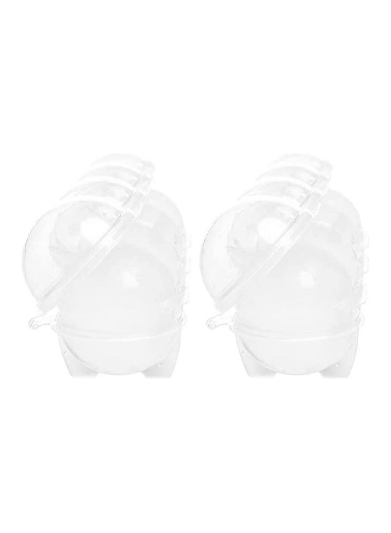 generic Wanhenda Silicone Round 4-hole Ice Ball Hockey Mold Box Tray