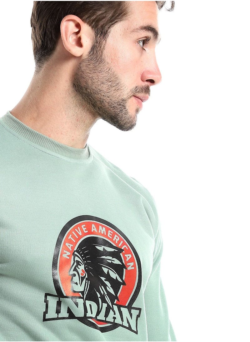 Caesar Round Melton Shirt Printed Indian  - Image 3