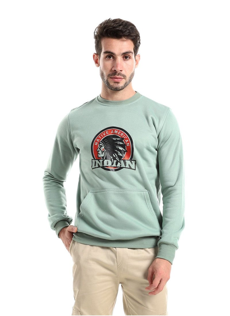 Caesar Round Melton Shirt Printed Indian  - Image 1