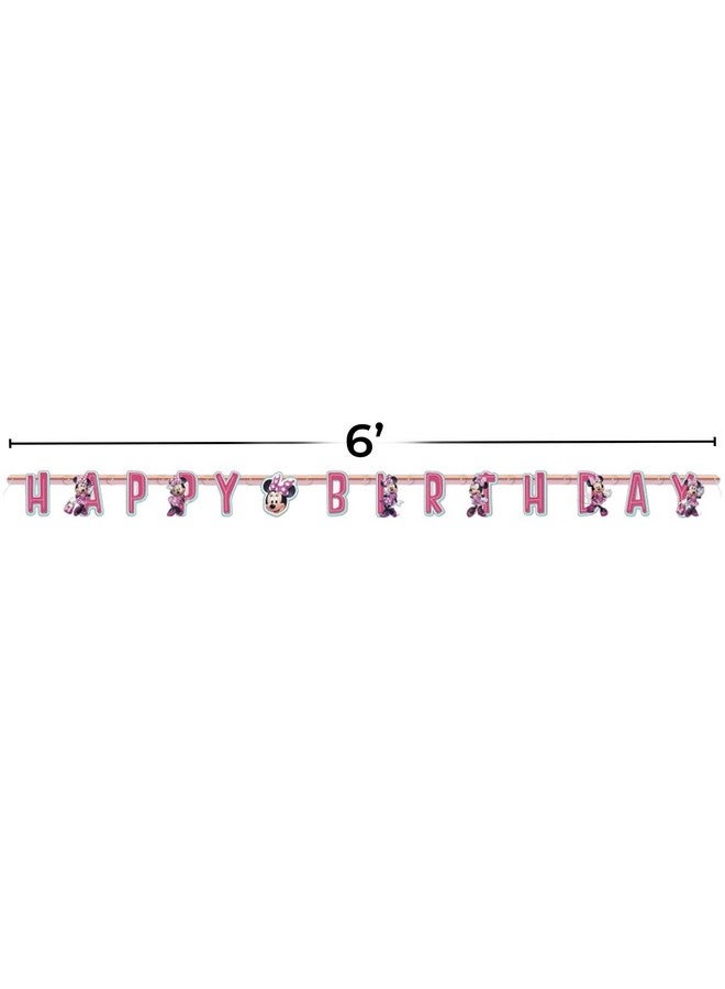 Unique Iconic Minnie Mouse Birthday Jointed Banner - Image 2