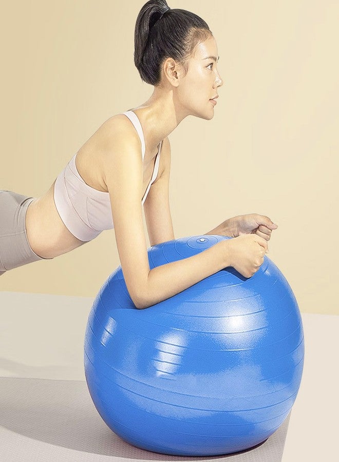 ABAJI Yoga Pilates Ball Anti Slip Heavy Duty Rubber 22 inch Birthing Fitness Improved Posture Balance Training with Quick Pump Anti Burst Design - Image 3