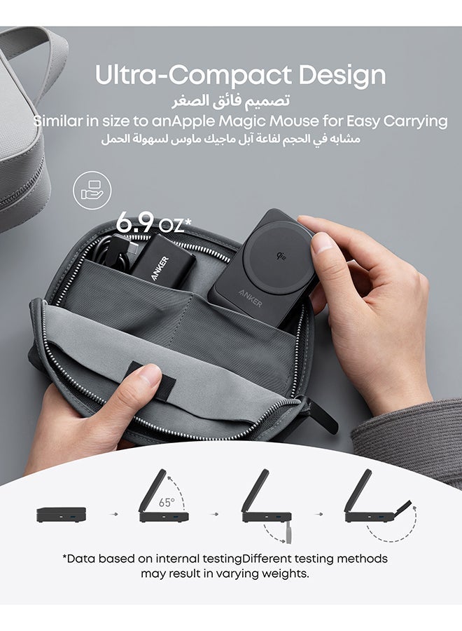 SYOSI Anker MagSafe Charger Compatible, MagGo 3-in-1 Wireless Charging Station, Qi2 Certified 15W Wireless Stand, Apple Watch Charger for MagSafe, For iPhone 17/16/15, AirPods (40W USB C Charger Included) - Image 5