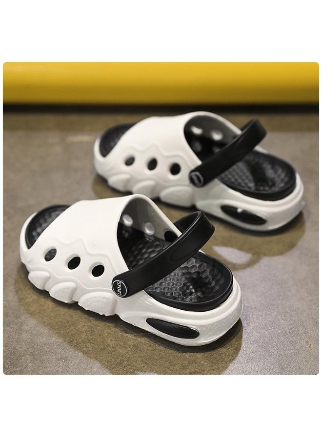 NIBEMINENT Children's Summer Lightweight Breathable Slip-On Sandals Indoor Outdoor Wear Home Slippers Boys Girls Flat Slippers  - Image 3