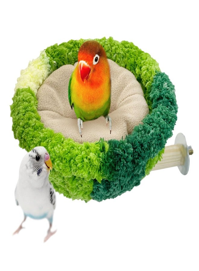 kathson Bird Nest,Bird Nest for Cage Winter Warm Parakeet Nest Bird Breeding Nest Bed for Parrots, Budgies, Lovebirds, Canaries, Finches and Other Small Birds(Green) - Image 1