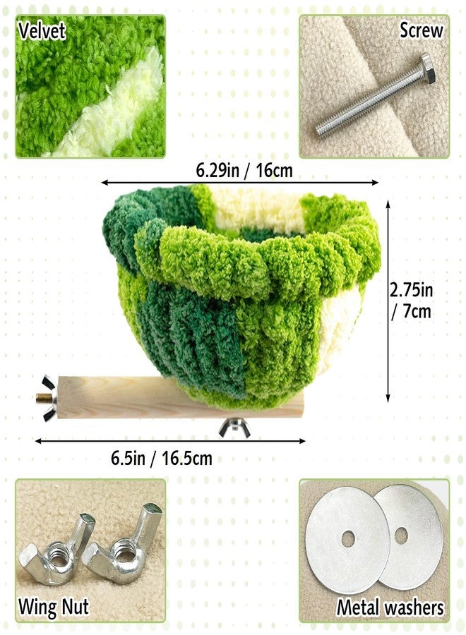 kathson Bird Nest,Bird Nest for Cage Winter Warm Parakeet Nest Bird Breeding Nest Bed for Parrots, Budgies, Lovebirds, Canaries, Finches and Other Small Birds(Green) - Image 2