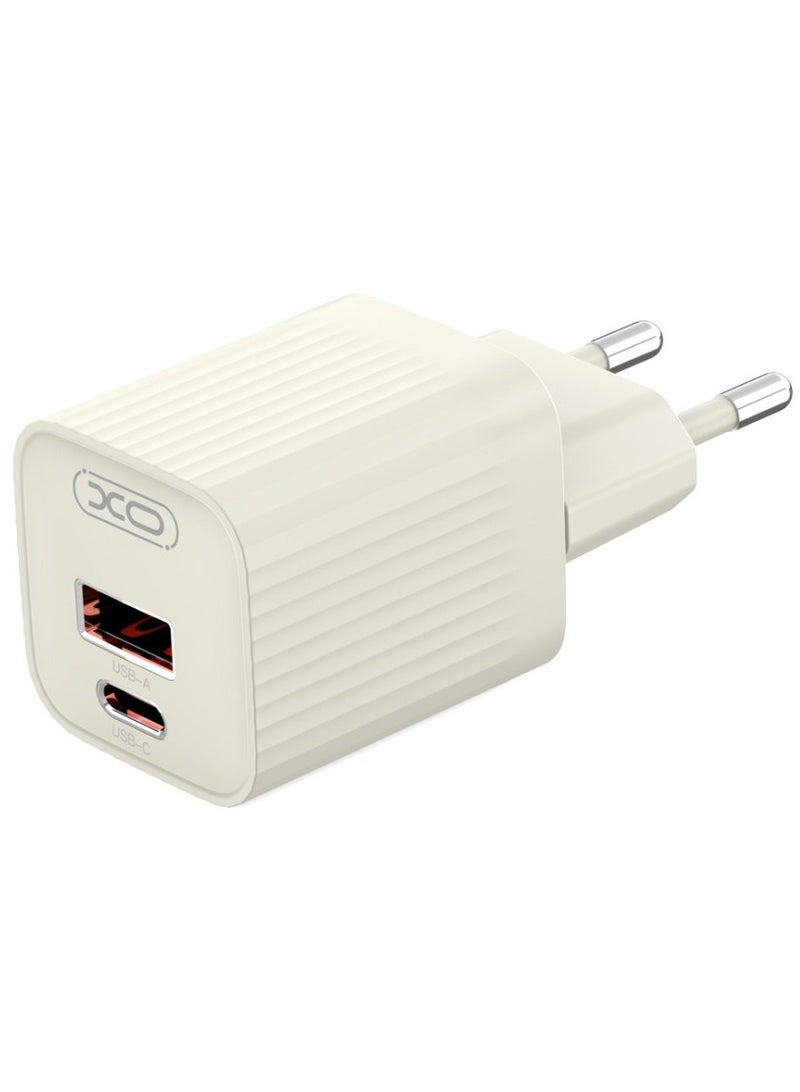 XO XO Fast Charger with Dual 30W USB-C & 18W USB-A Charging Ports with Type-C to IP Cable Supports iPhone  - Image 4