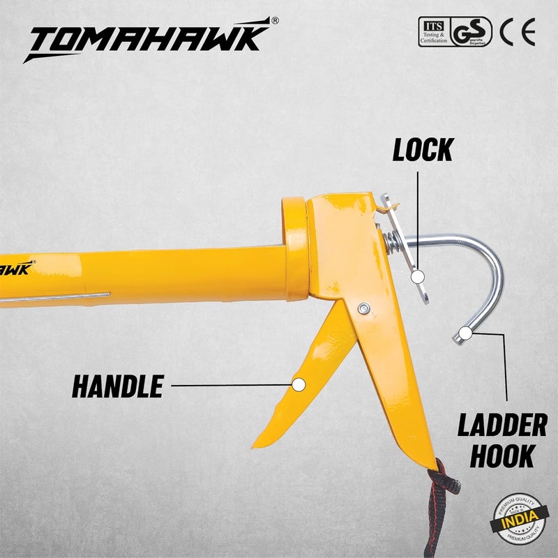 Tomahawk ® TCG-18 Professional Hand Caulking Guns, Heavy Duty Silicone caulking Gun | Sealant Gun (230MM(9 Inch)) - Image 3
