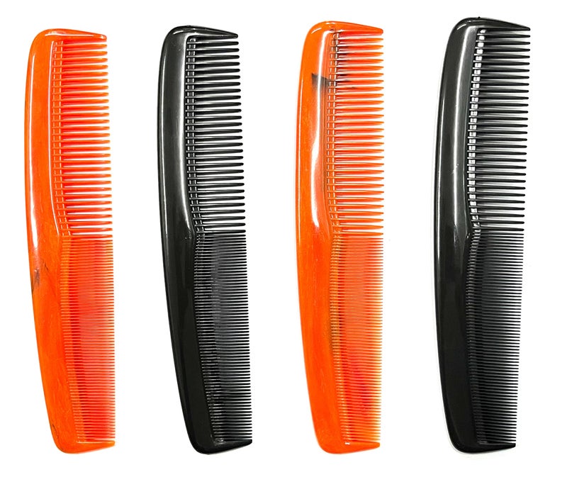 Maple Detangling Premium Dressing Hair Comb for Men,Women Combo Black, Red (Multicolour), Pack of 4 - Image 1