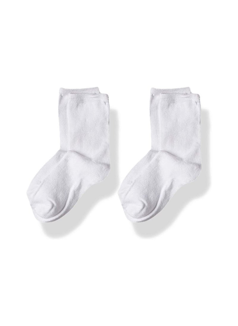 Pixie Pixie Bamboo Cotton Socks Pack Of 2 White 5-8Y  - Image 2