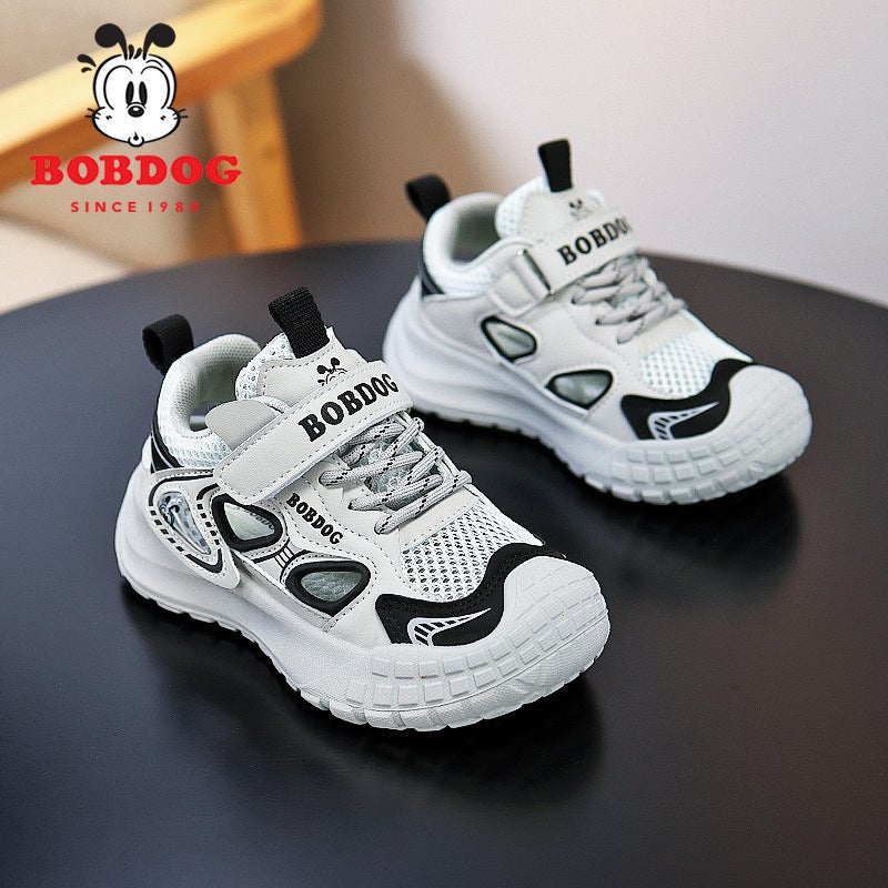 Kidsren'S Breathable Velcro Casual Shoes Baby Versatile Foreign Style Sports Shoes Boys And Girls Lightweight Running Shoes - Image 3