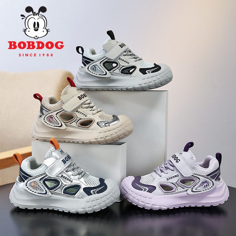 Kidsren'S Breathable Velcro Casual Shoes Baby Versatile Foreign Style Sports Shoes Boys And Girls Lightweight Running Shoes - Image 2