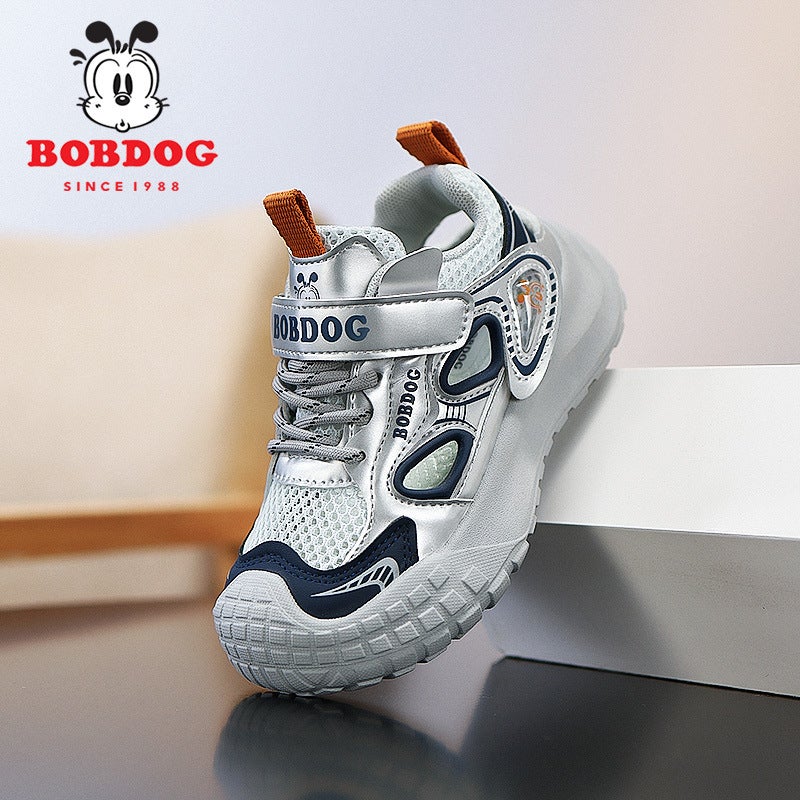 Kidsren'S Breathable Velcro Casual Shoes Baby Versatile Foreign Style Sports Shoes Boys And Girls Lightweight Running Shoes - Image 4