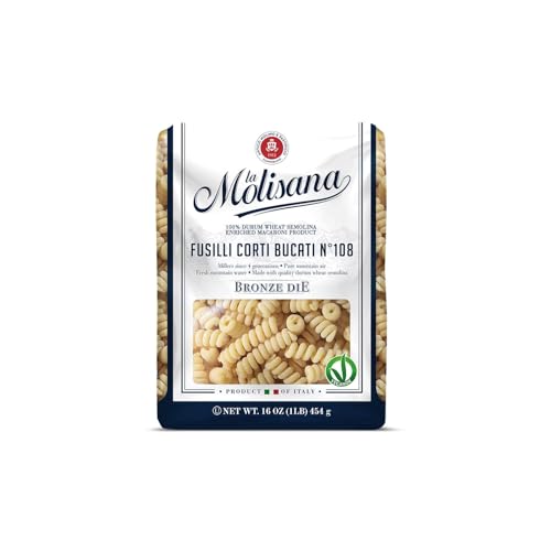 La Molisana Pasta Fusilli Bucati Cort 1 Pound Pack of 1 - Image 1