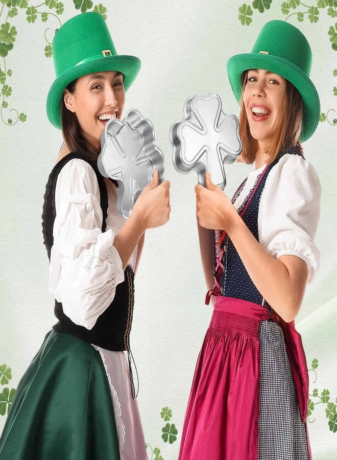 Nuogo 3 Pieces 9 Inch St. Patrick's Day Shamrock Cake Pan Aluminum Cake Pans Clover Mold 3D DIY Baking Pan for Kitchen Birthday St. Patrick's Day Wedding Anniversary - Image 4