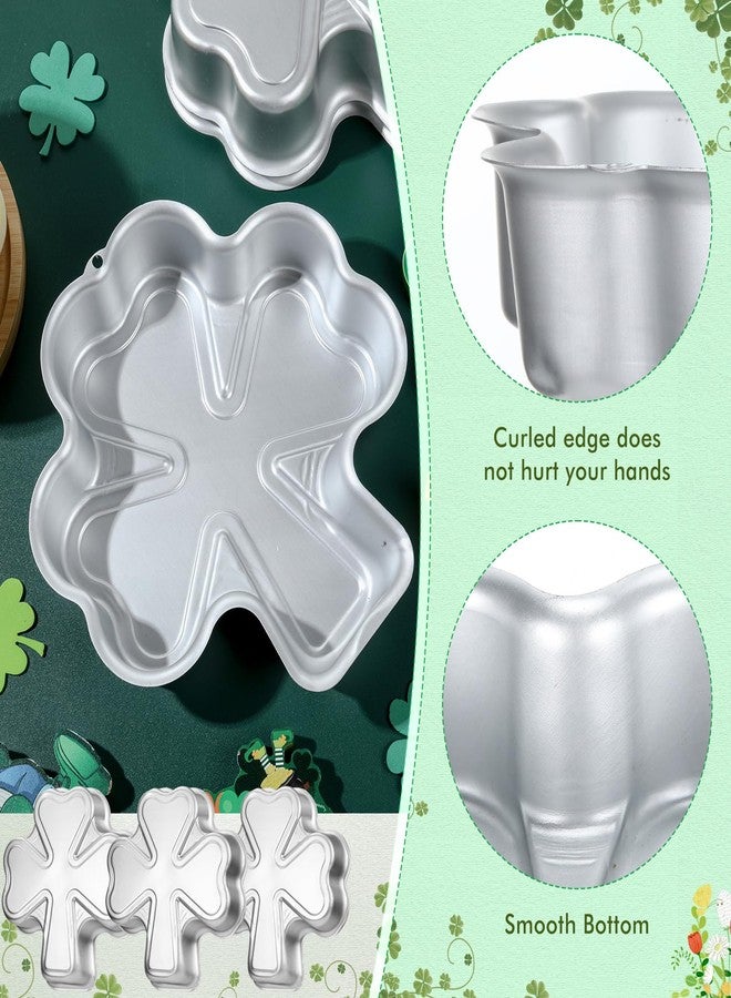 Nuogo 3 Pieces 9 Inch St. Patrick's Day Shamrock Cake Pan Aluminum Cake Pans Clover Mold 3D DIY Baking Pan for Kitchen Birthday St. Patrick's Day Wedding Anniversary - Image 5