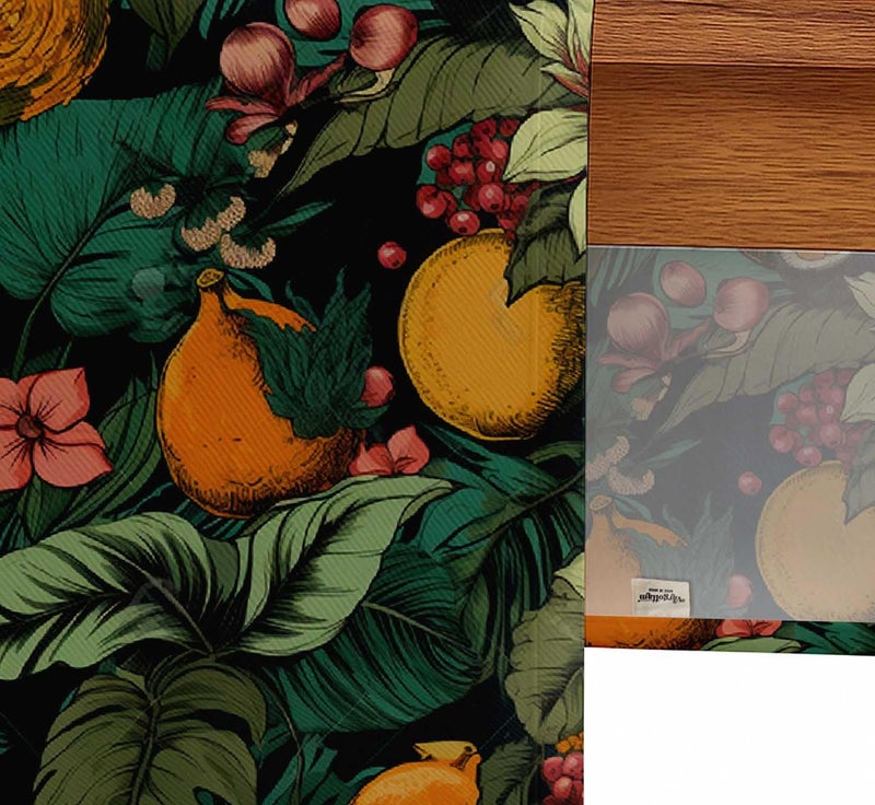 Vargottam Sustainable Cotton Table Runner - Textured Twill Fabric - Elegant Tropical Pattern - Washable Runner for Dining, Console, Coffee Tables - Image 5