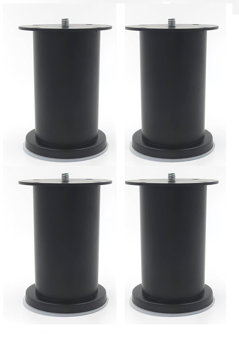 VMD 2 Black Modern Style Furniture SS Table Sofa Legs Perfect for Coffee Table Dining Table Designer Desk Nightstand 55mm Diameter Pack of 4 - Image 1