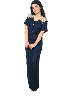 Women's long nightgown with short sleeves for summer look for women - pzsku/ZE787CDE444EC67934A9AZ/45/_/1740228568/4144991f-1180-4bfa-9c90-fb515569ba57