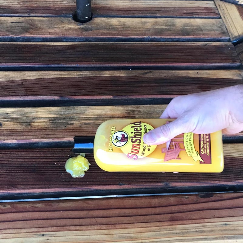 Howard SunShield Wood Conditioner & UV Protectant - 16 Fl Oz (473ml) for Outdoor Wooden Furniture - Image 4