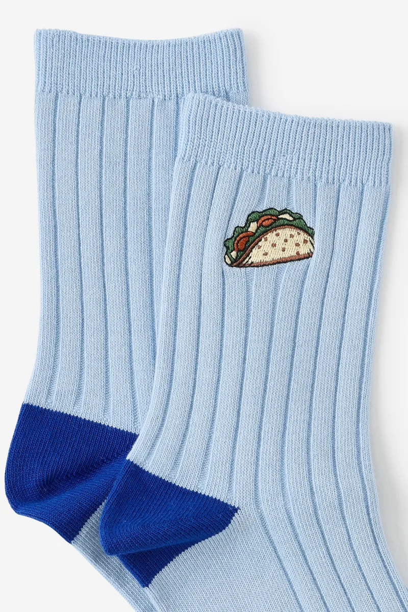 Typo Mid Crew Socks