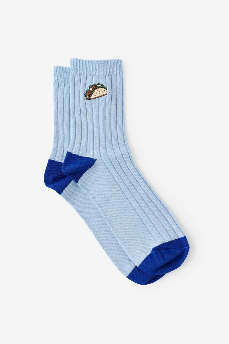 Typo Mid Crew Socks