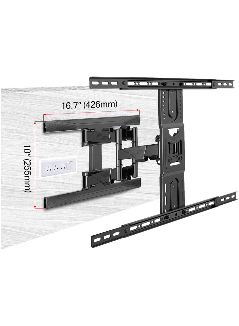 NB ERGONOMIC Fits most 40–80 inch TVs and supports up to 100 lbs (45.5 kg), compatible with VESA patterns from 200×200 to 600×400. - Image 3