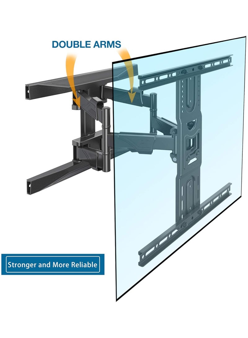 NB ERGONOMIC Fits most 40–80 inch TVs and supports up to 100 lbs (45.5 kg), compatible with VESA patterns from 200×200 to 600×400. - Image 2