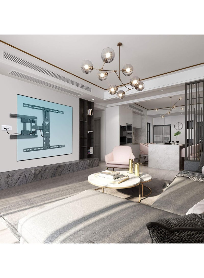 NB ERGONOMIC Fits most 40–80 inch TVs and supports up to 100 lbs (45.5 kg), compatible with VESA patterns from 200×200 to 600×400. - Image 4