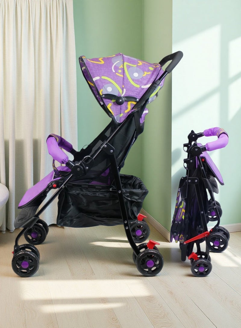 EASY FUTURE Foldable Ultra Lightweight Travel Stroller with Adjustable Canopy Foldable Storage Basket and Multi Position Reclining Seat NO.1102 - Image 1