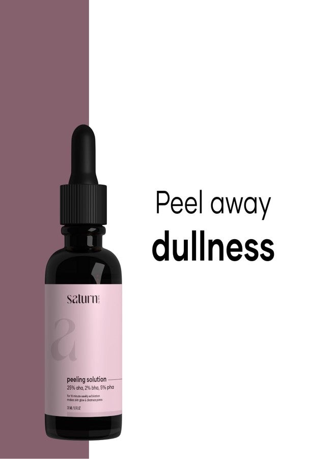Saturn by GHC محلول تقشير ساتورن من GHC للوجه | Facial لمدة 10 دقائق | تقشير كيميائي للوجه لبشرة متألقة | سيروم مقشر | للنساء | Facial في المنزل | 30 مل - Image 3