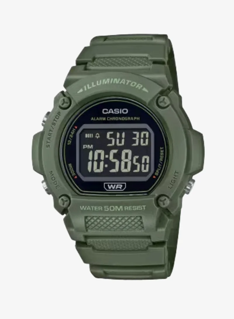 Casio Men's Resin Digital Watch W-219HC-3BVDF - 47.1 mm