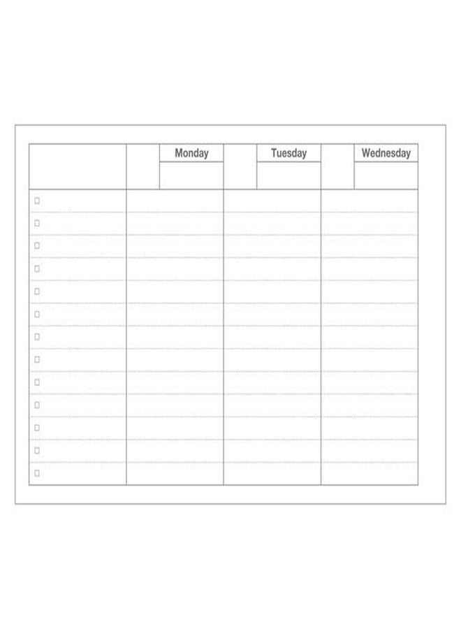 MARK'STYLE Undated Weekly Planner A6, 2-Pack - 58-Week Horizontal Pocket Size Scheduler with Monthly Overview & To-Do List for Desk, Office, or Study Use (Orange) - Image 2